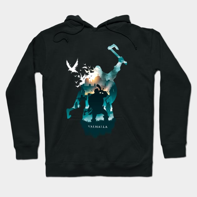 Valhalla Vikings! Hoodie by PowKapowCreations